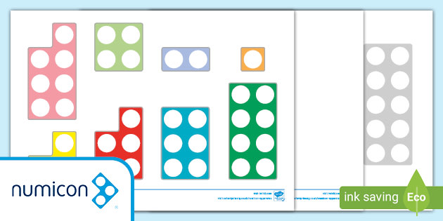 Children's A4 Laminated Easy Counting Sheet Literacy and Numeracy  